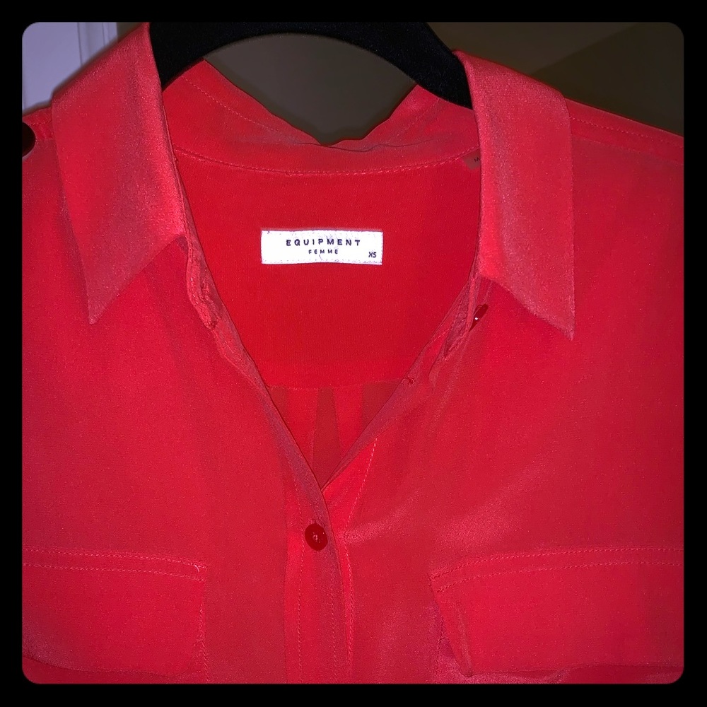 Equipment Red Blouse - size XS